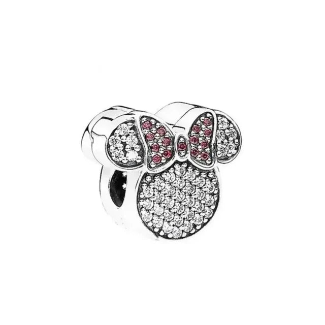 New 925 Sterling Silver Minnie Stitch Poker Vinnie Diy Bead Fit Original Charms Bracelets Jewerly Pandora Accessories Pendant