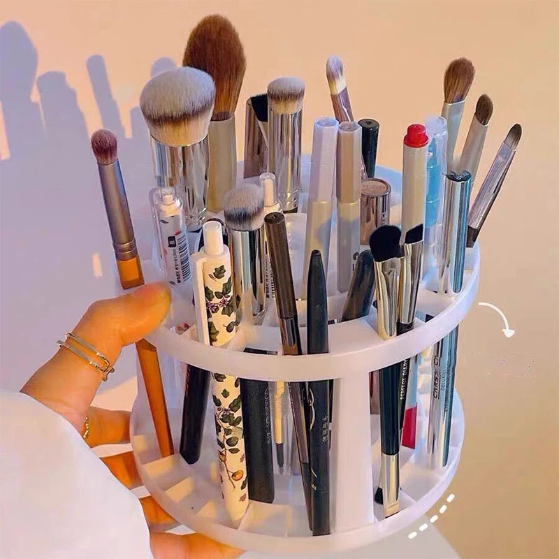 Lattices Cosmetic Multifunction Large-Capacity for Make-up Brush Storage Box Table Organizer Make Up Tools Pen Storage Holder