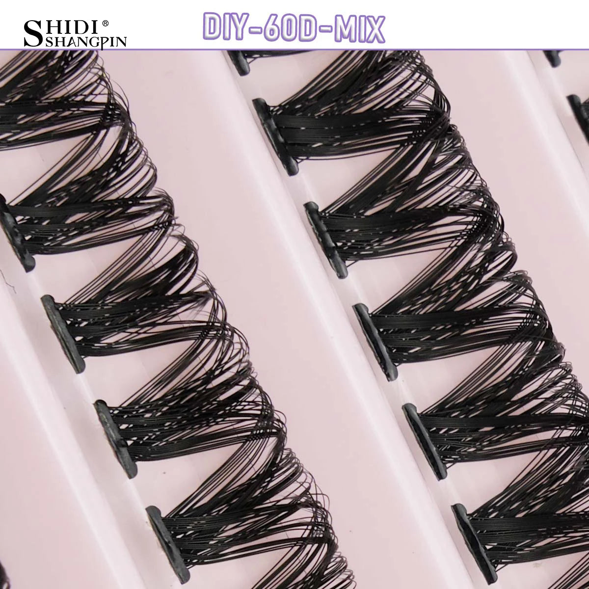 Individual Lashes C/D Curl DIY False Eyelashes Makeup Lash Clusters Set Eyelash Extension Kit Lashes Bond and Seal Make Up Tool