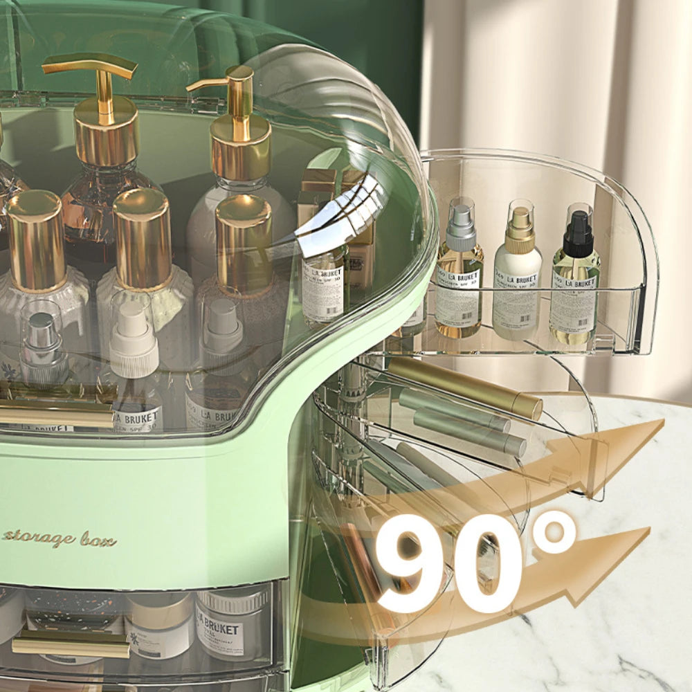 Cosmetic Storage Box Waterproof Jewelry Boxes Dust Proof Large Capacity Multifunctional Luxury Home Storage Make Up Organizer
